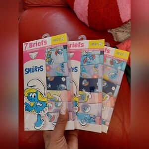 New Lot Of 21 Briefs SMURFS Sz 8         3 Boxes